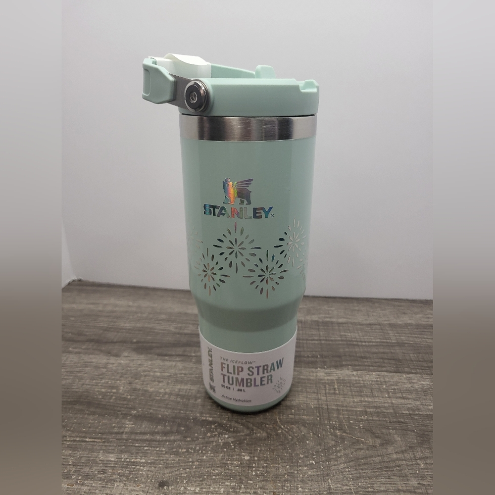 Stanley 30oz H2O Flip Straw Tumbler SEAGLASS GLOSS Winter Collection NEW